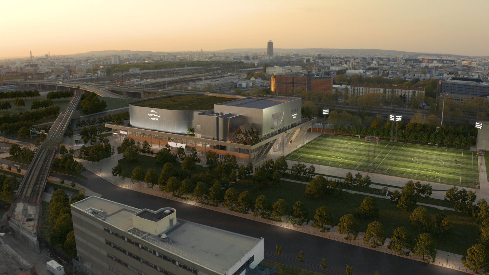 Arena Porte de la Chapelle – Archi Graphi