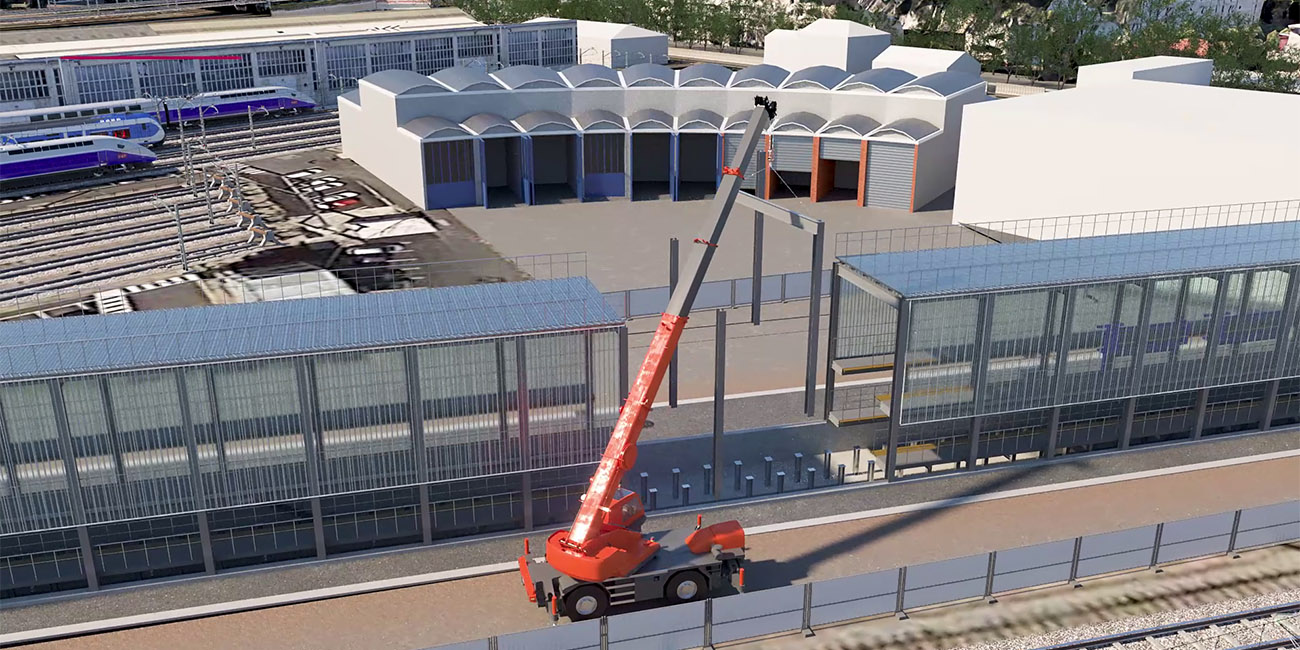 Capture du film construction du projet Technicentre de Montrouge